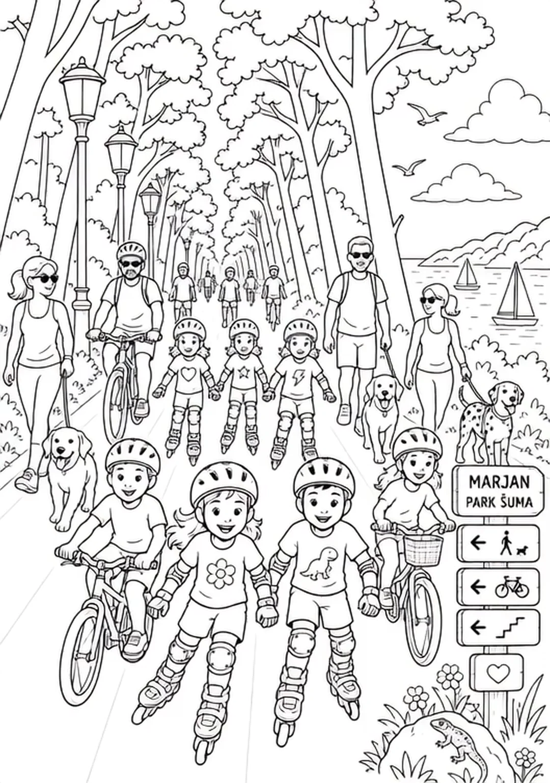 Marjan park illustration