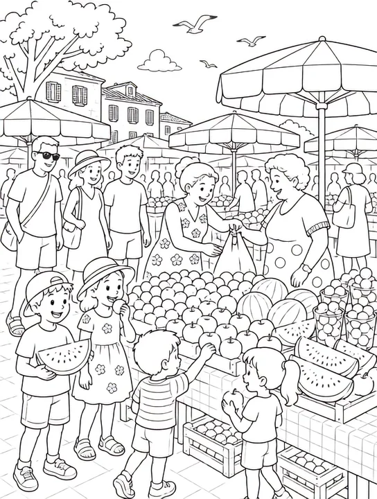 Pazar — illustrated poster