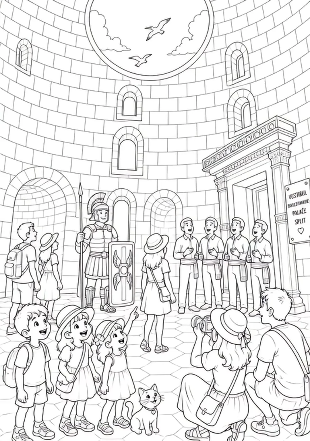 Vestibule — illustrated poster